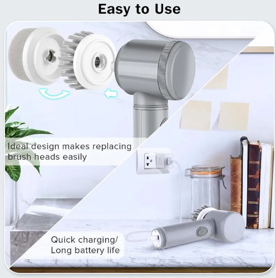 Spin Scrubber – Cordless Electric Cleaning Brush